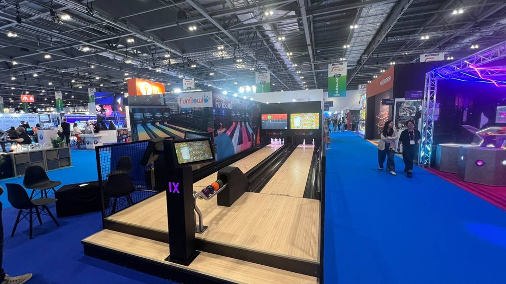 FunBowl bowling lanes booth